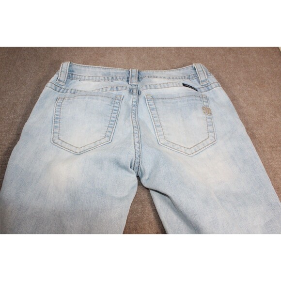 Miss Me Women’s Light  Blue Denim Signature Mid Rise Skinny Jeans Size 28 - Picture 15 of 16